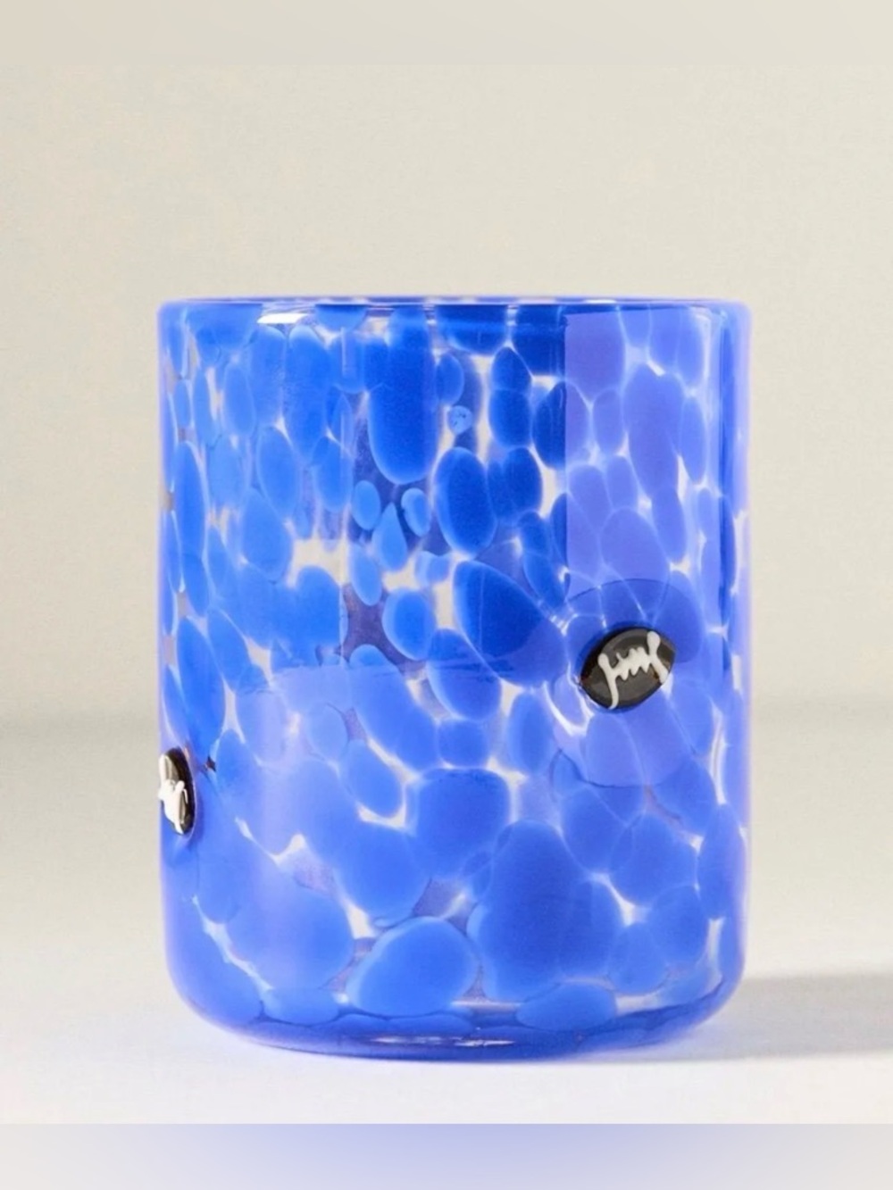 Anthropologie Icon Juice Glass, Sports Edition Royal Blue NIB